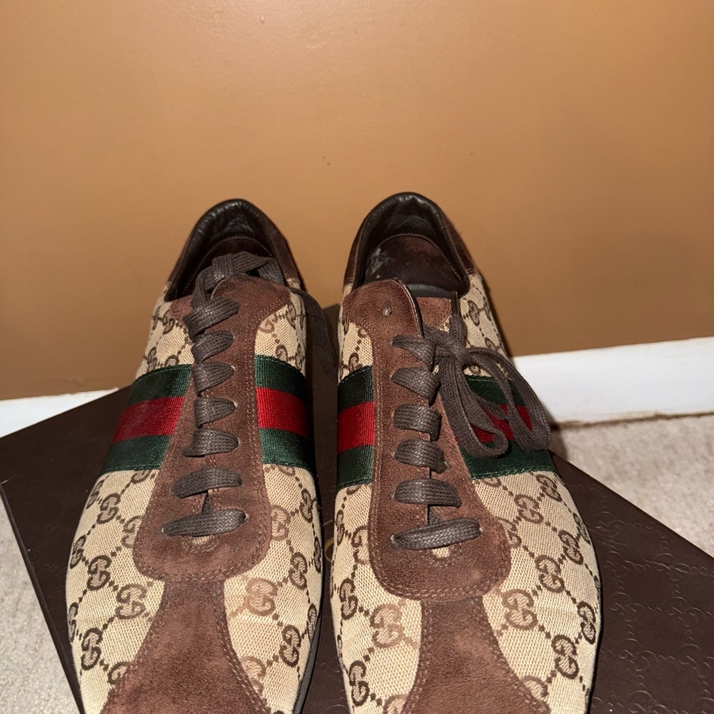 Mens Vintage Gucci Guccissima Sneakers (Men’s Sz 12) - Picture 8 of 14